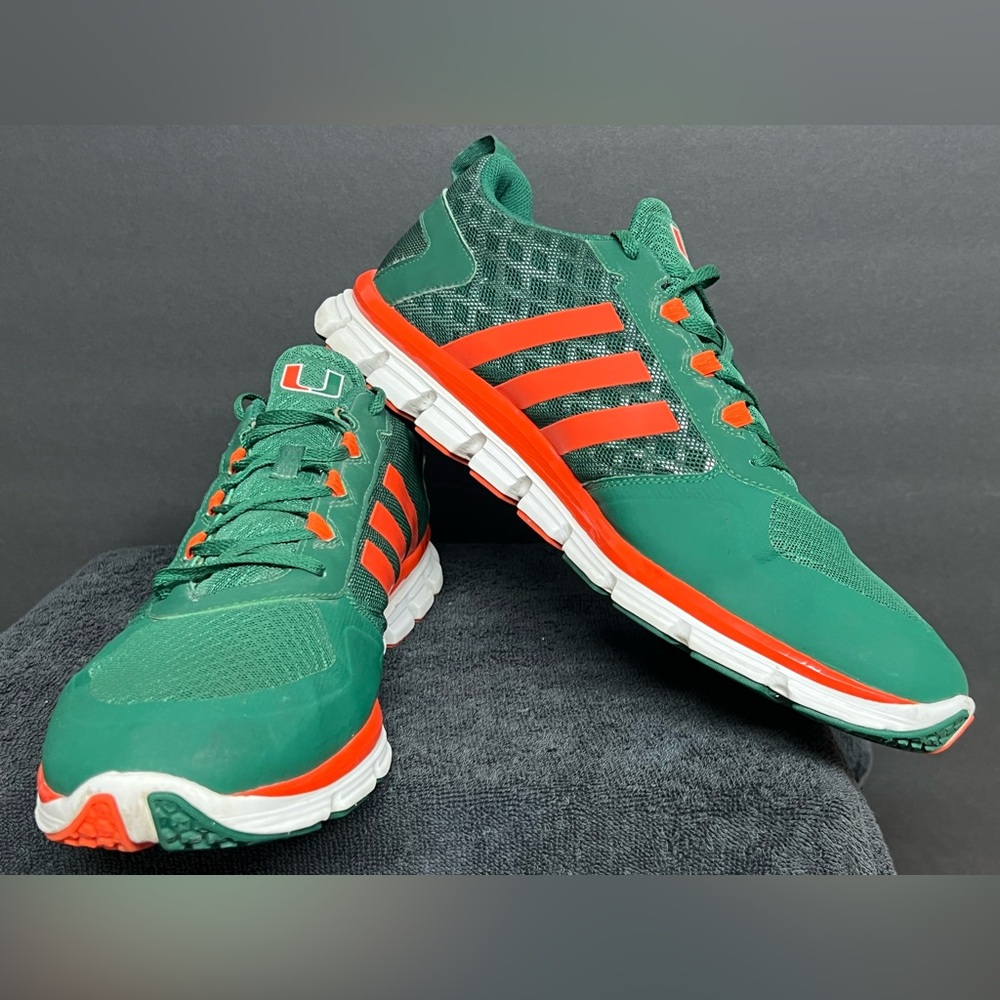 Adidas SPEED TRAINERS Player Issued Miami Hurricanes TEAM EXCLUSIVE SIZE 16 RARE - Picture 4 of 11